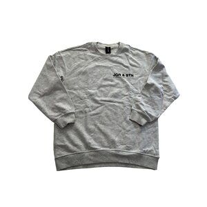 JGR & STN Oversized Sweatshirt in Light Grey
